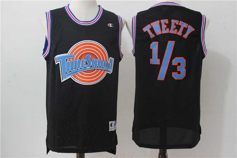 Tune Squad 1 3 Tweety Black Stitched Movie Jersey,We sell and wholesale Tune Squad 1 3 Tweety Black Stitched Movie Jersey on line form chian!